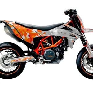KTM DEKOR - 690 SMC-R "Flake" (Orange/Grå)
