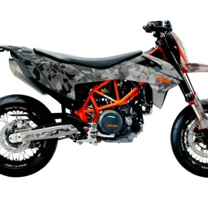 KTM DEKOR - 690 SMC-R "Flake" (Sort/Grå)