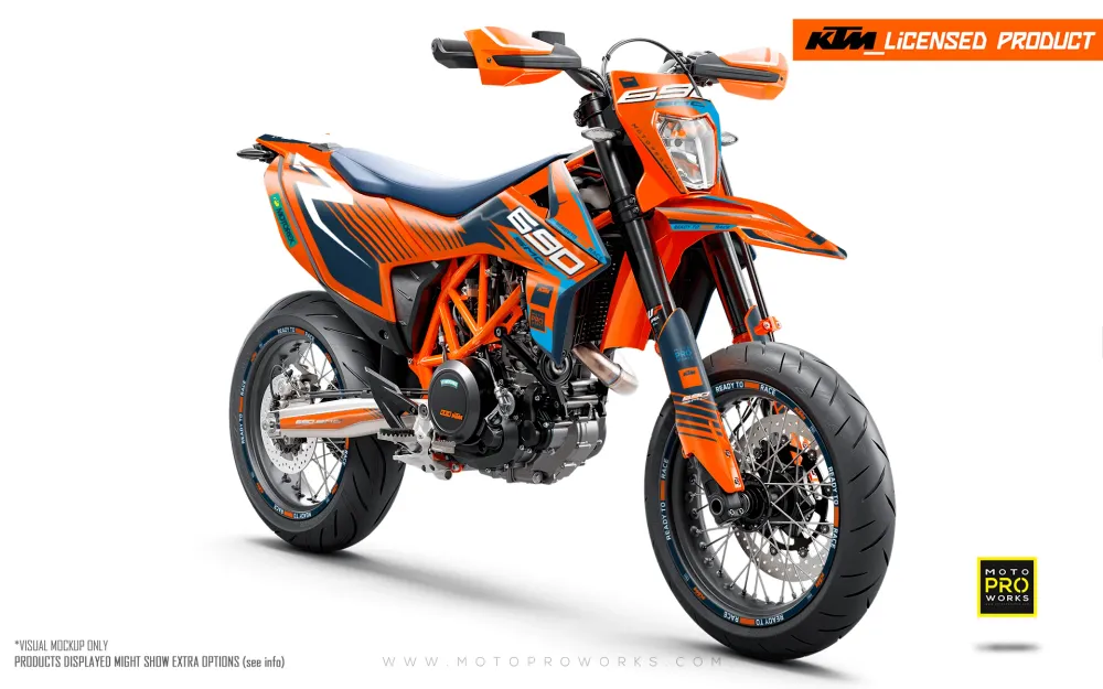 KTM DEKOR - 690 SMC-R "Fuel" (Orange/Blå)