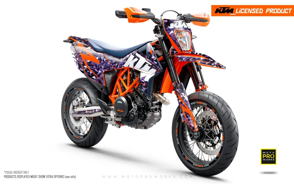 KTM DEKOR - 690 SMC-R "Polyatomic" (Lilla)