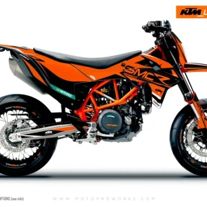KTM DEKOR - 690 SMC-R "Racer" (Black/White/Orange)