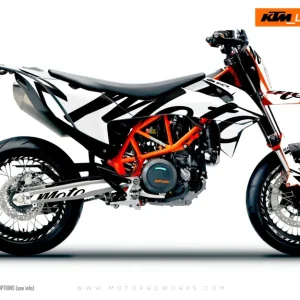 KTM DEKOR - 690 SMC-R "Script" (Hvid)