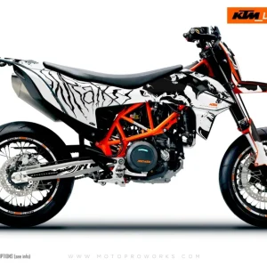 KTM DEKOR - 690 SMC-R "Wraith" (Hvid)