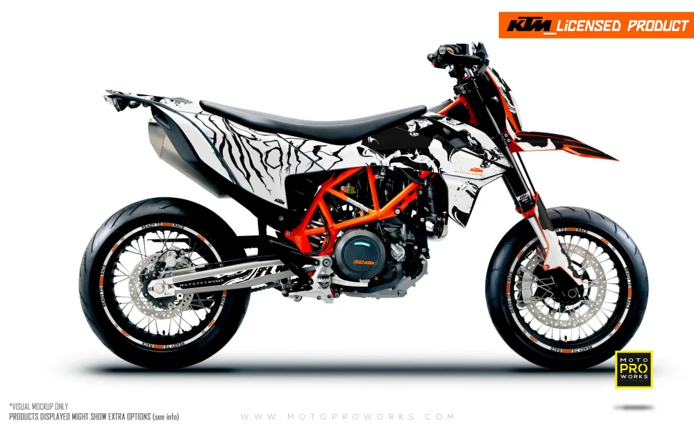 KTM DEKOR - 690 SMC-R "Wraith" (Hvid)
