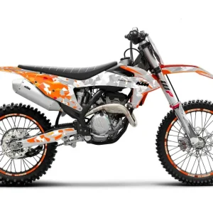 KTM DEKOR - EXC/SX "Flake" (Orange/Grå)