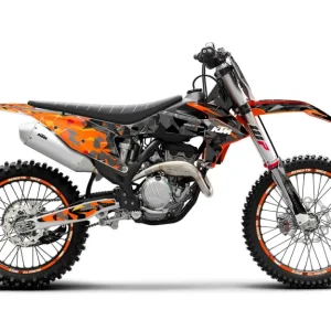 KTM DEKOR - EXC/SX "Flake" (Sort/Orange)
