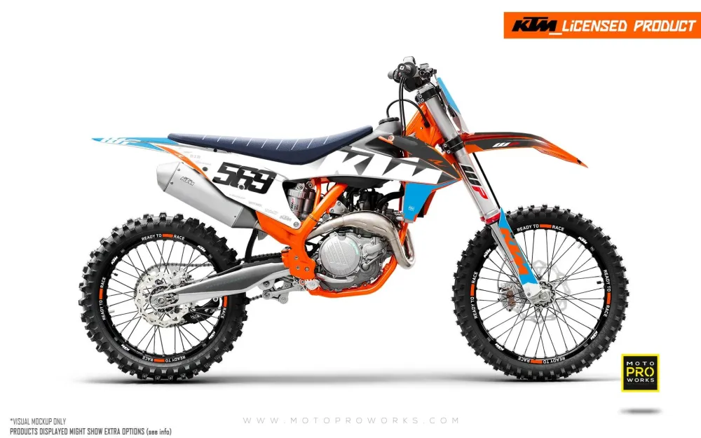 KTM DEKOR - EXC/SX "Ghost" (Blå/Orange)