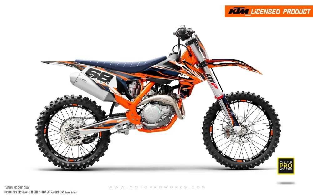 KTM DEKOR - EXC/SX "Ripple" (Orange)