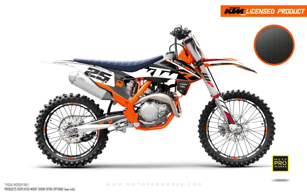 KTM DEKOR - EXC/SX "RR-Tech 2.0.2.2" (Hvid)