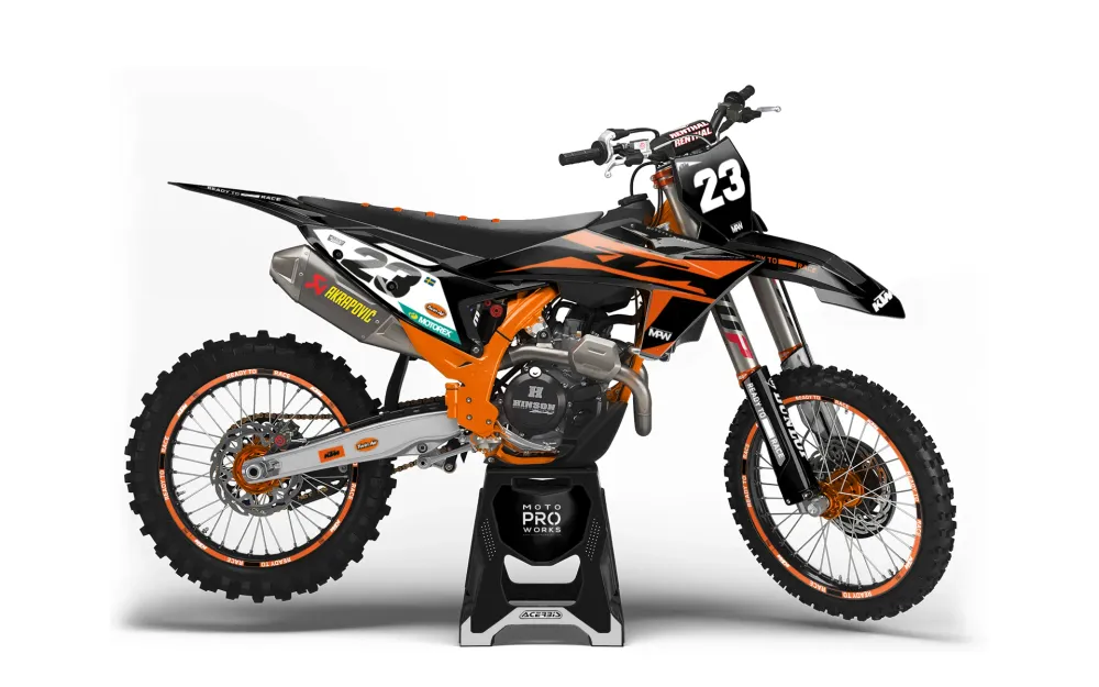 KTM EXC / EXC-F DEKOR - "OnTrack" (Sort/Orange)