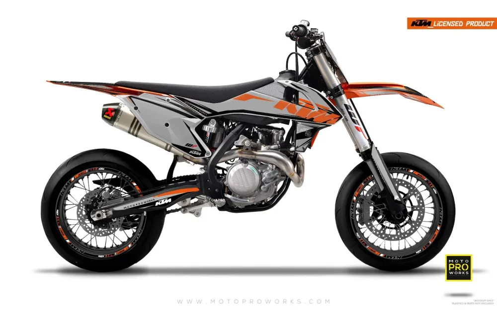 KTM EXC/SX/XC DEKOR - "KANT" (grå)