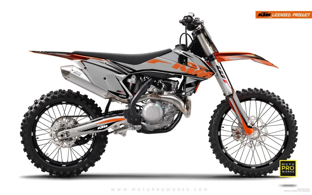 KTM EXC/SX/XC DEKOR - "KANT" (grå)