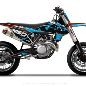 KTM EXC/SX/XC DEKOR - "READYONE" (blå/sort)