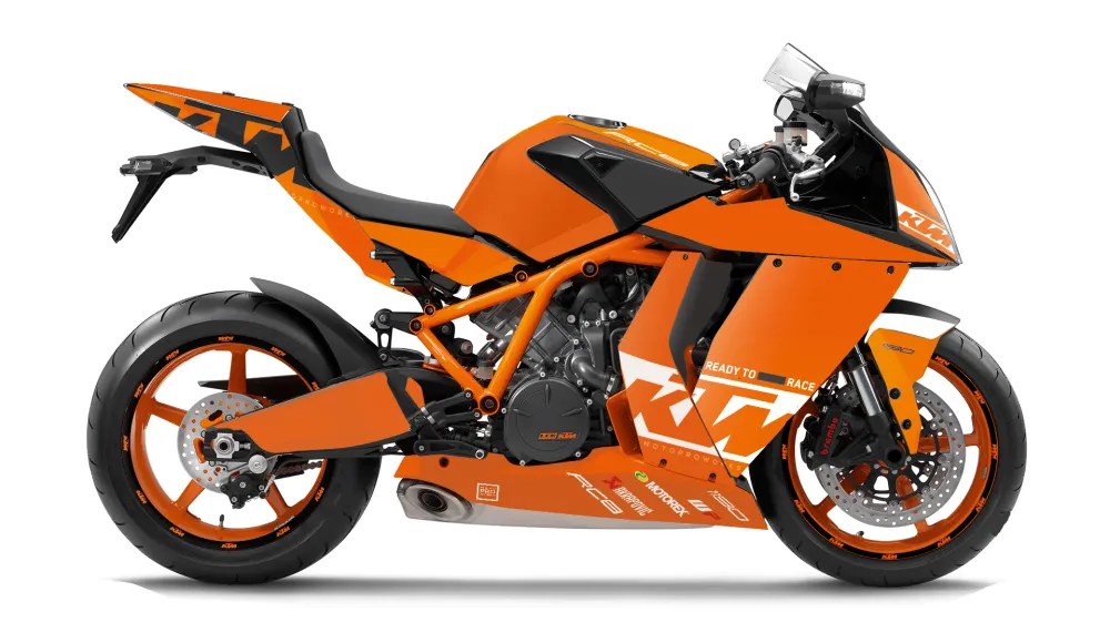 KTM RC8 1190 2011-2015 DEKOR - "Grid" (Orange/Hvid)