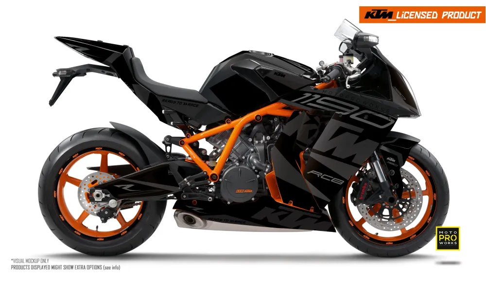 KTM RC8 1190 2011-2015 DEKOR - "Torque" (Sort)