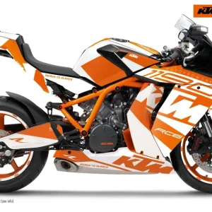 KTM RC8 1190 2011-2015 DEKOR - "Torque" (Hvid/Orange/Hvid)