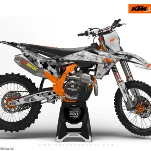 KTM SX / SX-F DEKOR - "Flake" (Sort/Grå)