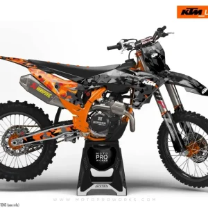KTM SX / SX-F DEKOR - "Flake" (Sort/Orange)