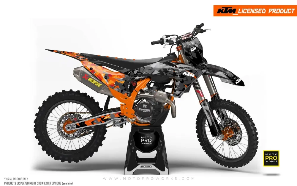 KTM SX / SX-F DEKOR - "Flake" (Sort/Orange)