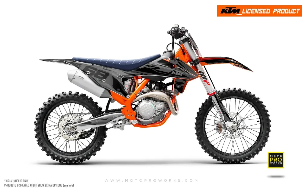 KTM SX / SX-F DEKOR - "Ripple" (Sort)