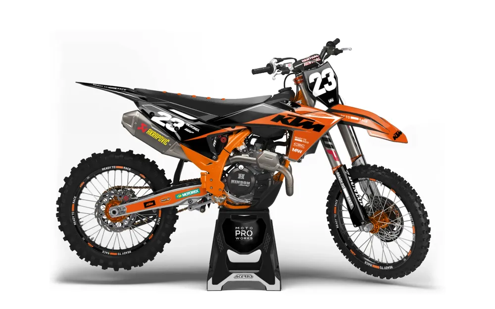 KTM XC / XC-F / XC-W DEKOR - “Ignition” (Sort/Orange)