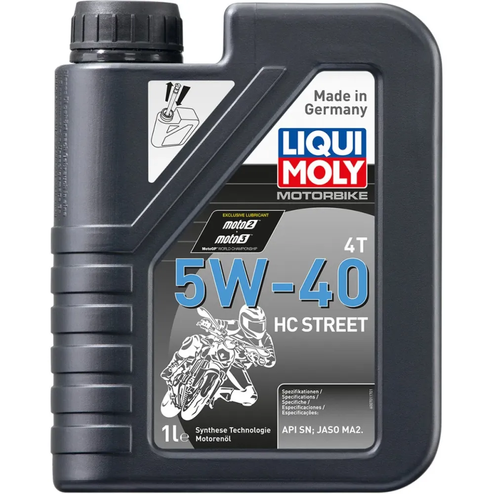 Liqui Moly Motorolie Syntetisk 4T 5W-40 HC Street 1L