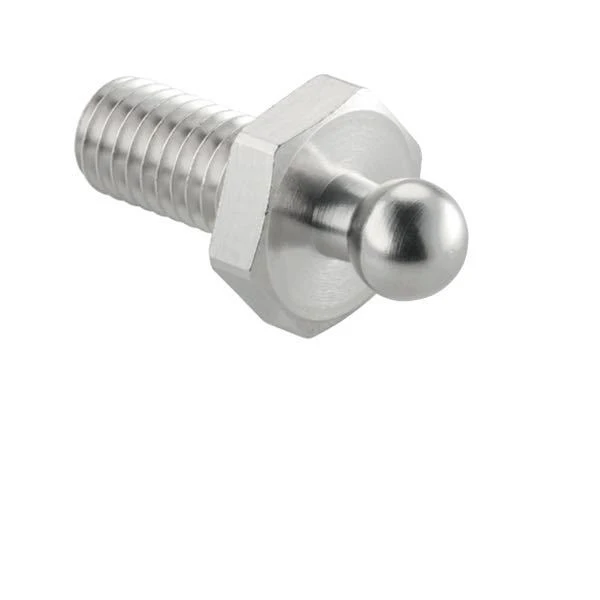Loxx, Tap med gevind 5x10mm, Forniklet messing, 10 stk