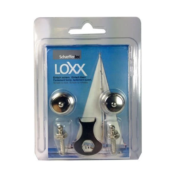 Loxx, Trykknapper 12 mm, 2 sæt, Forniklet messing