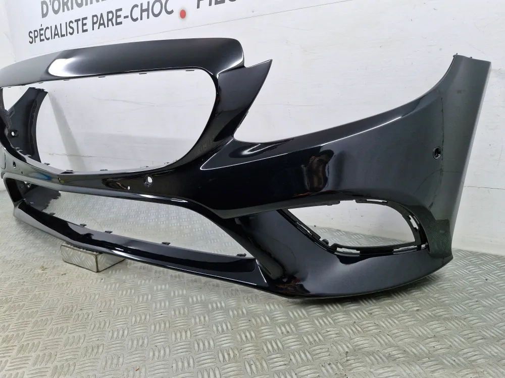 Forreste kofanger til Mercedes Klasse C W205 Fase 2 Ny sort lakering MERCEDES - BENZ