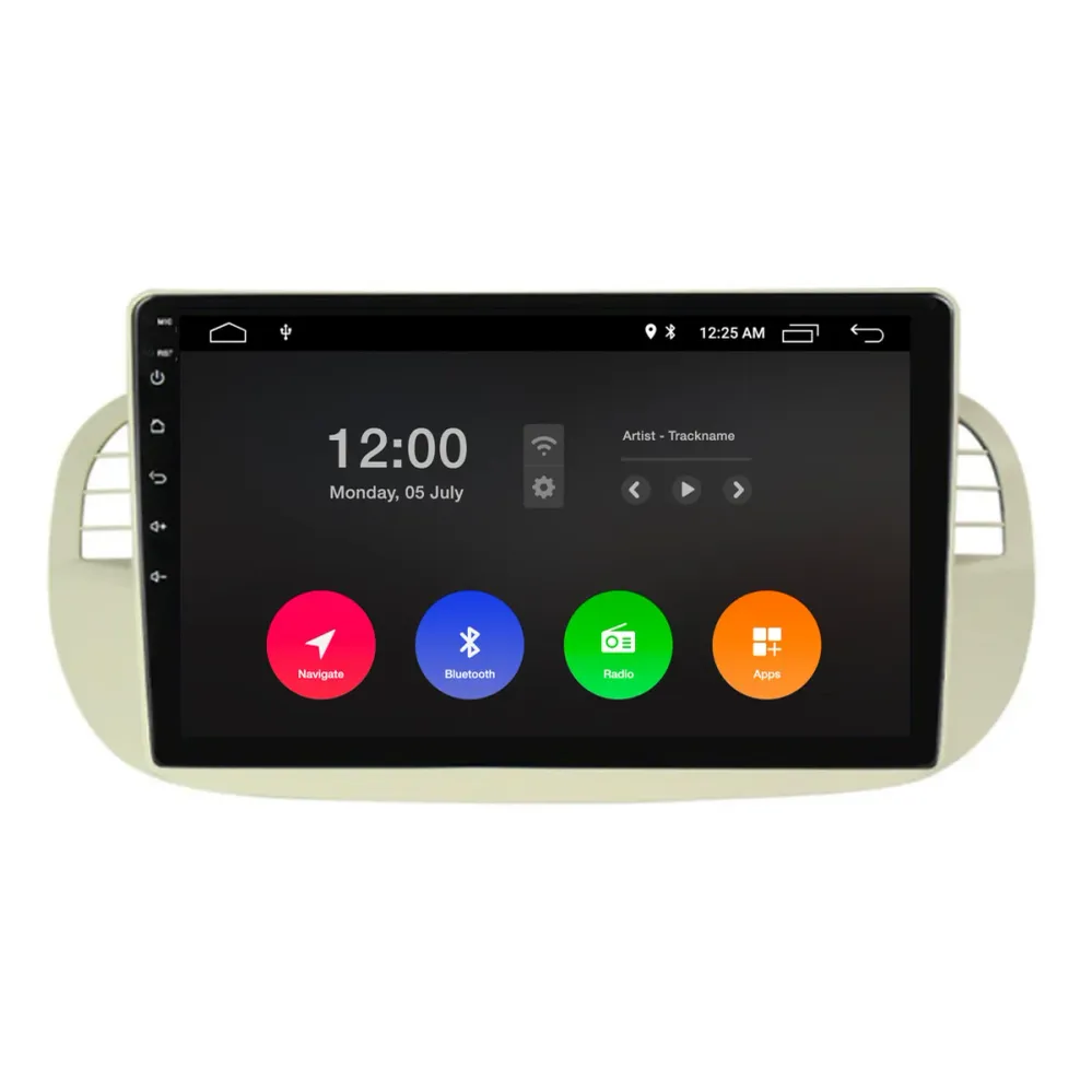Navigation til Fiat 500 | CarPlay | Android Auto | DAB+ | Bluetooth