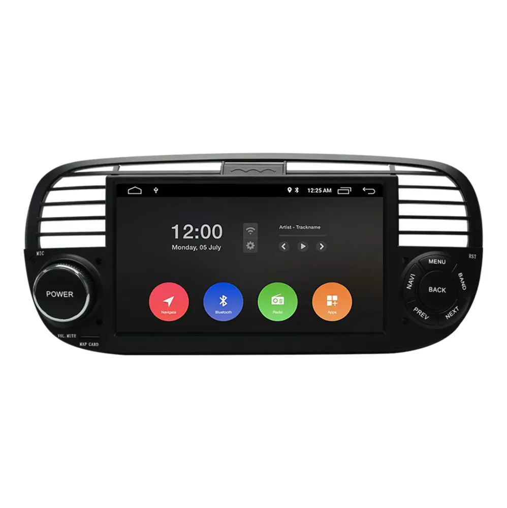 Navigation til Fiat 500 | CarPlay | Android Auto | DAB+ | Bluetooth