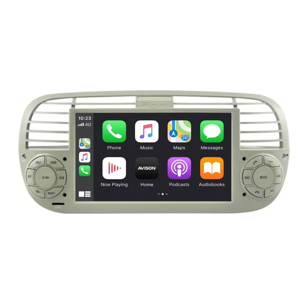 Navigation til Fiat 500 | CarPlay | Android Auto | DAB+ | Bluetooth