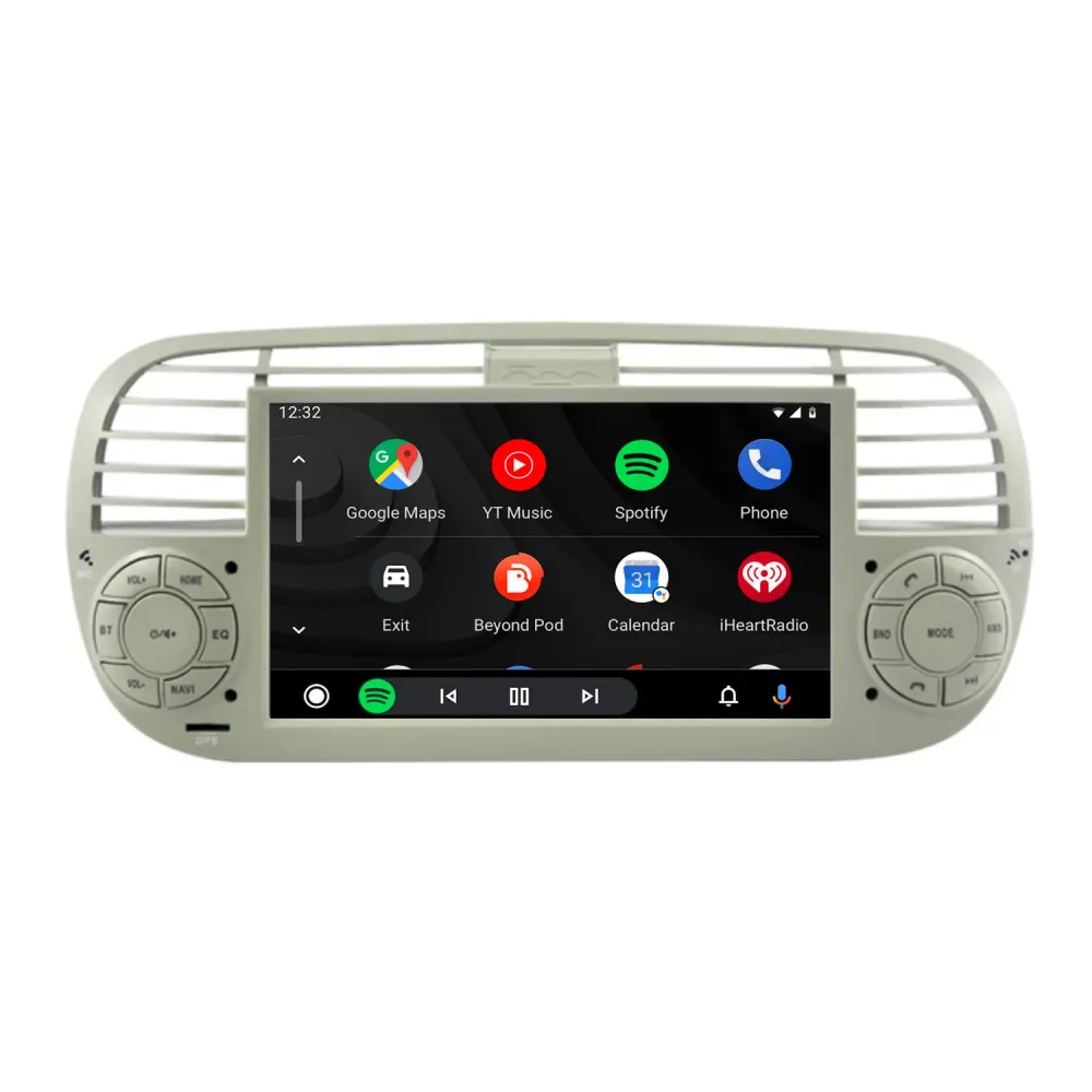 Navigation til Fiat 500 | CarPlay | Android Auto | DAB+ | Bluetooth