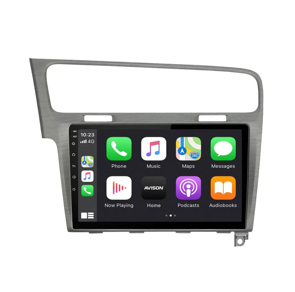 Navigation til VW Golf 7 | Carplay | Android | DAB+ | Bluetooth | 64 GB | Børstet grå