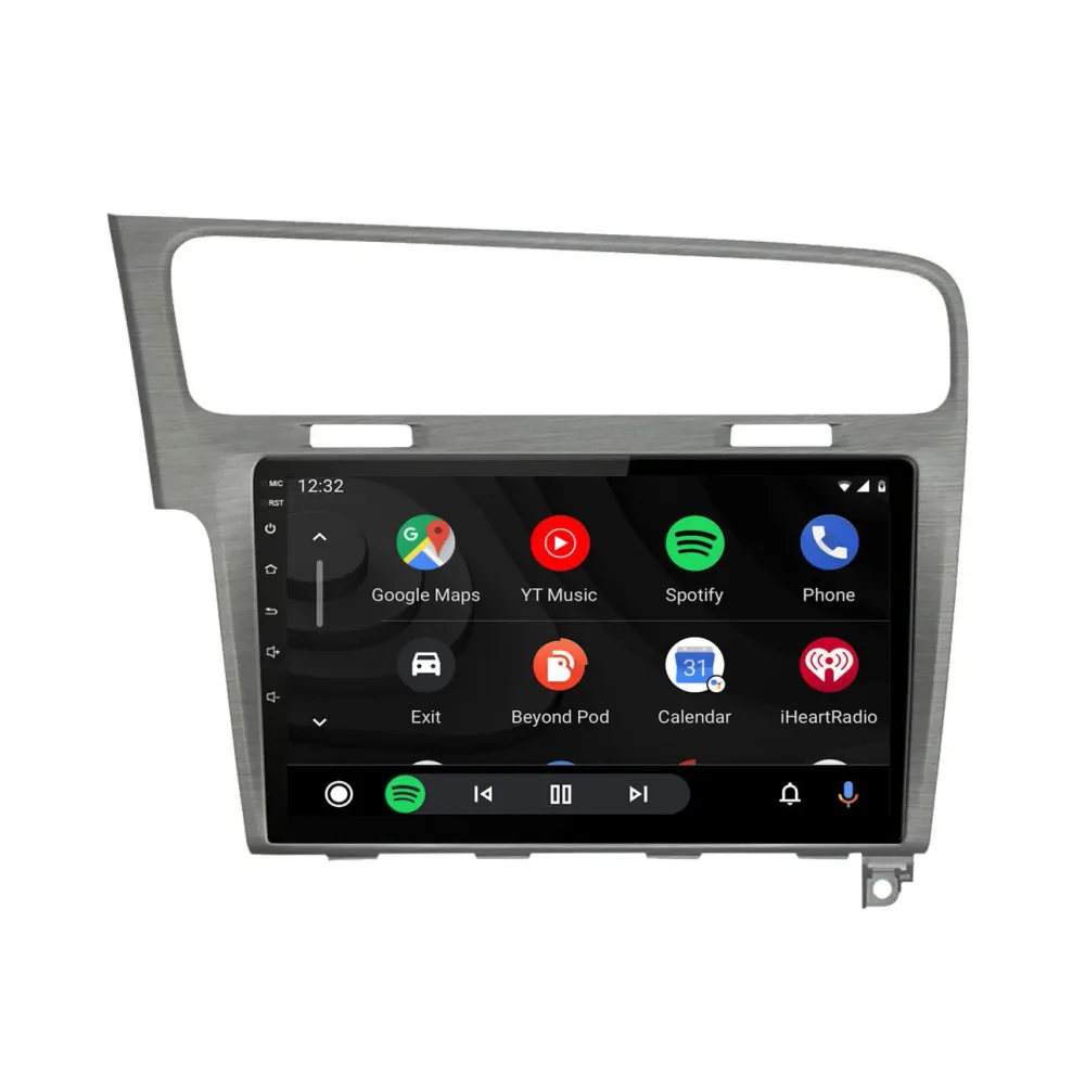 Navigation til VW Golf 7 | Carplay | Android | DAB+ | Bluetooth | 64 GB | Børstet grå