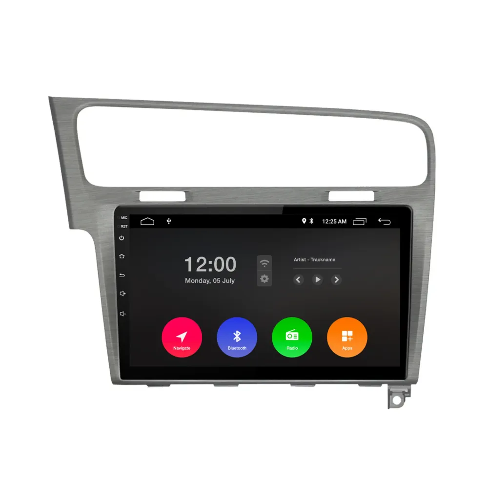 Navigation til VW Golf 7 | Carplay | Android | DAB+ | Bluetooth | 64 GB | Børstet grå