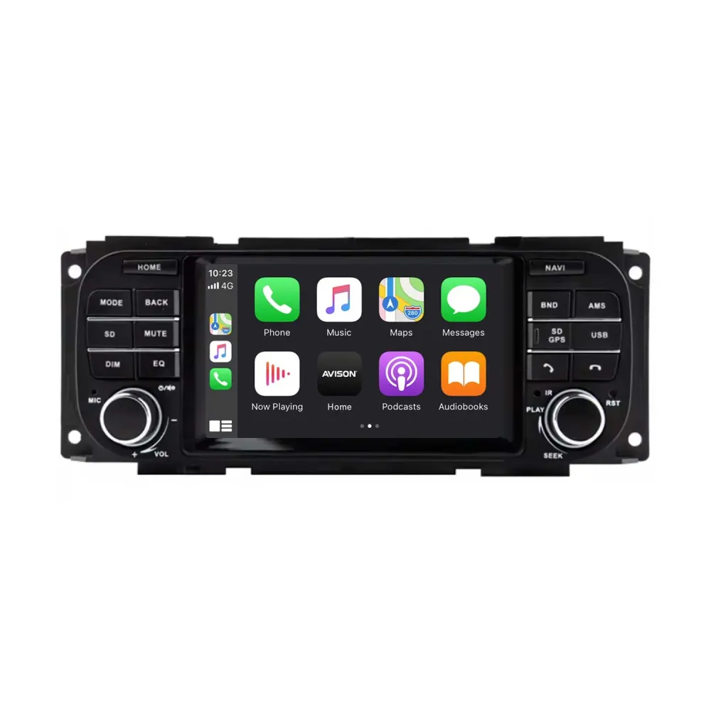 Navigation til Jeep Grand Cherokee 2002-2006 | CarPlay | Android Auto | WIFI | Bluetooth | QLED