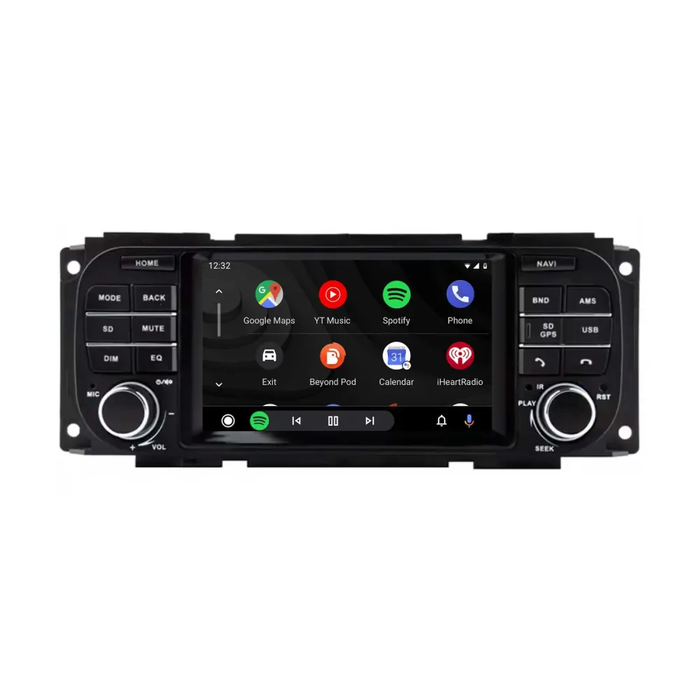 Navigation til Jeep Grand Cherokee 2002-2006 | CarPlay | Android Auto | WIFI | Bluetooth | QLED