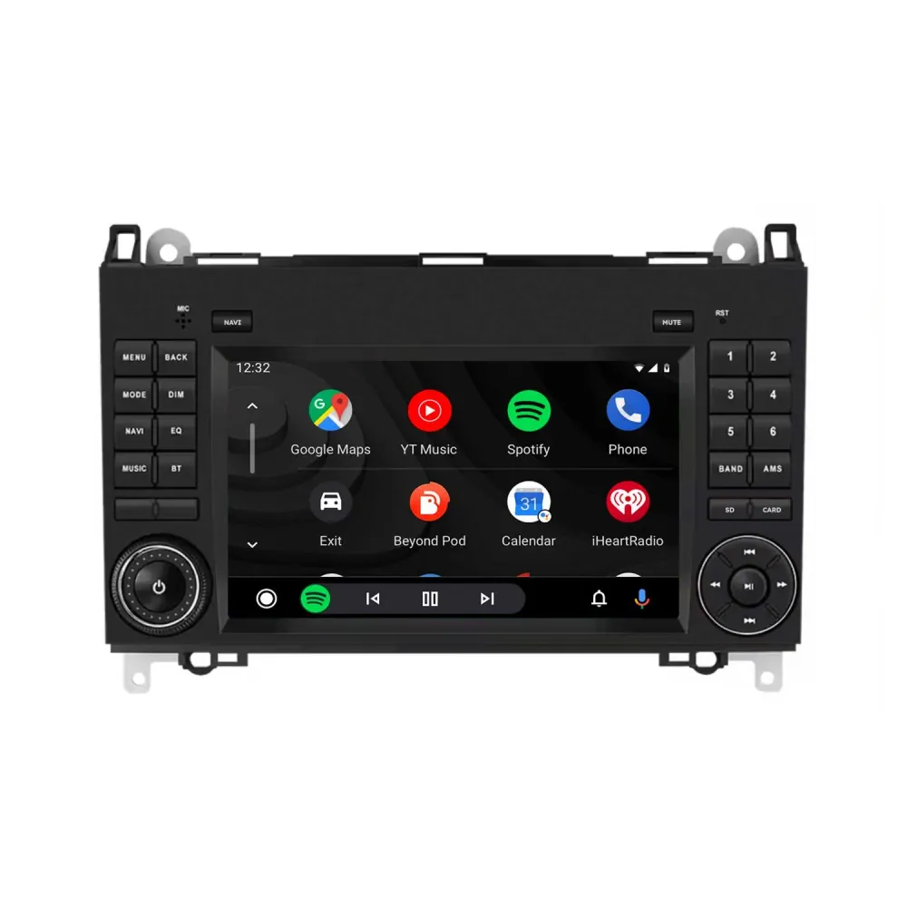 Navigation til Mercedes 7" | Carplay | Android Auto | DAB+ | Bluetooth