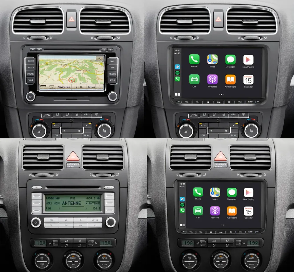 Navigation til VW Seat & Skoda 9" | Carplay Wireless | Android Auto | DAB+ | Android | 64 GB