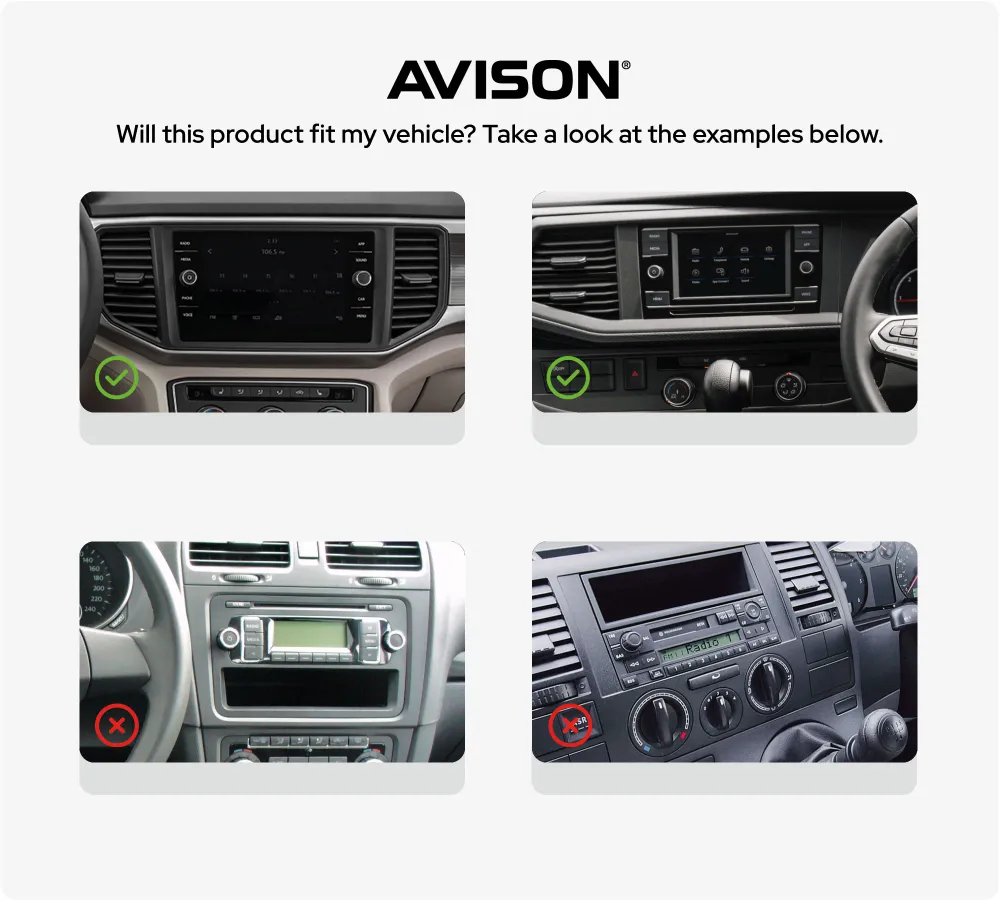 Navigation til Volkswagen MQB 9" | Carplay | Android Auto | Bluetooth | DAB