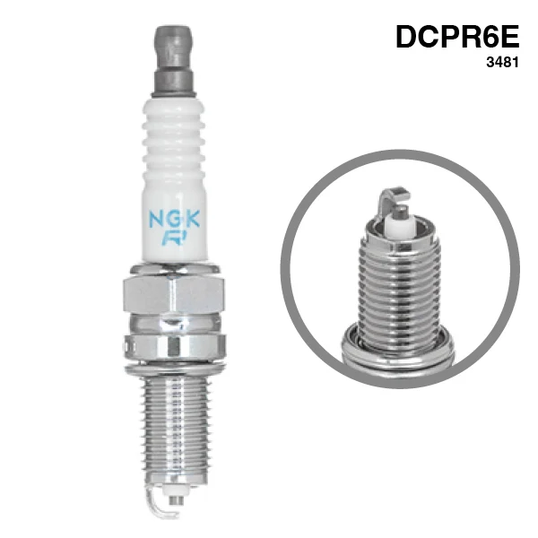 NGK, Tændrør DCPR6E, Original nr.: 3481
