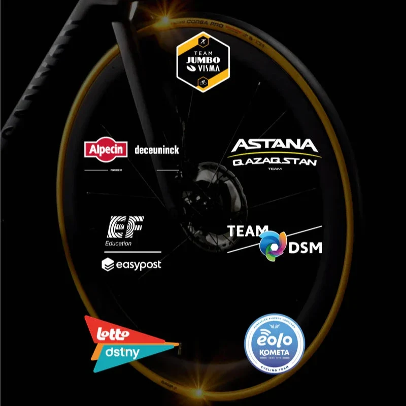 Par VITTORIA CORSA PRO 700c Tubeless Ready-dæk - Limited Edition Gold