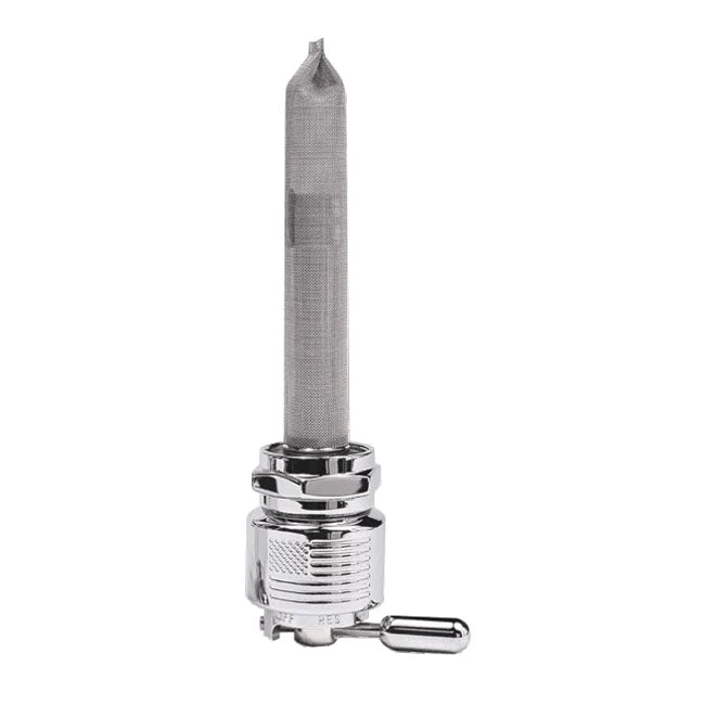 Pingel Power-Flo Round Liberty Petcock Bagudgang 22 mm Krom
