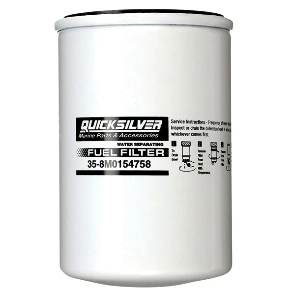 Quicksilver, Brændstoffilter, vandadskillende, 8M0154758, Til Volvo-Penta