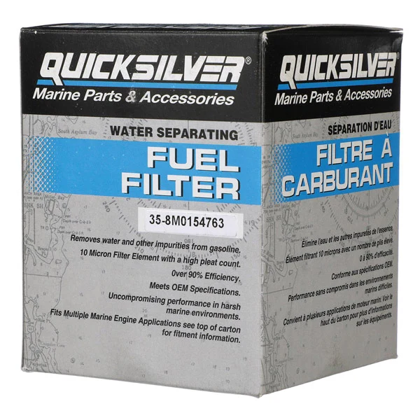 Quicksilver, Brændstoffilter, vandsep., 8M0154763, Til Johnson/Evinrude 250/300 HK 90'erne