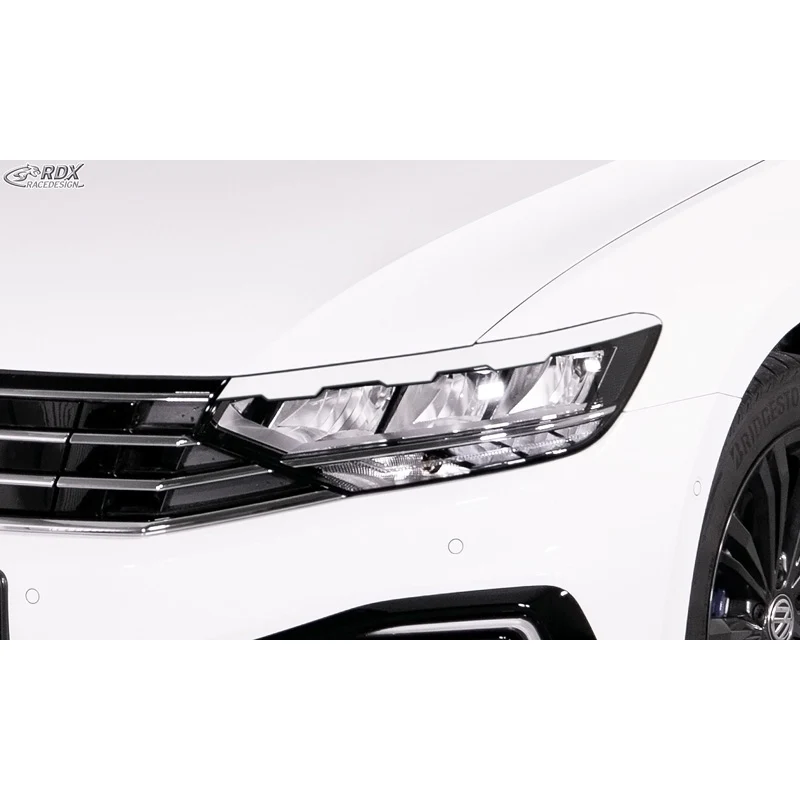 RDX Racedesign, Øjenskygger, passer til Volkswagen Passat 3G B8 Facelift 2019- (Carved) (ABS)