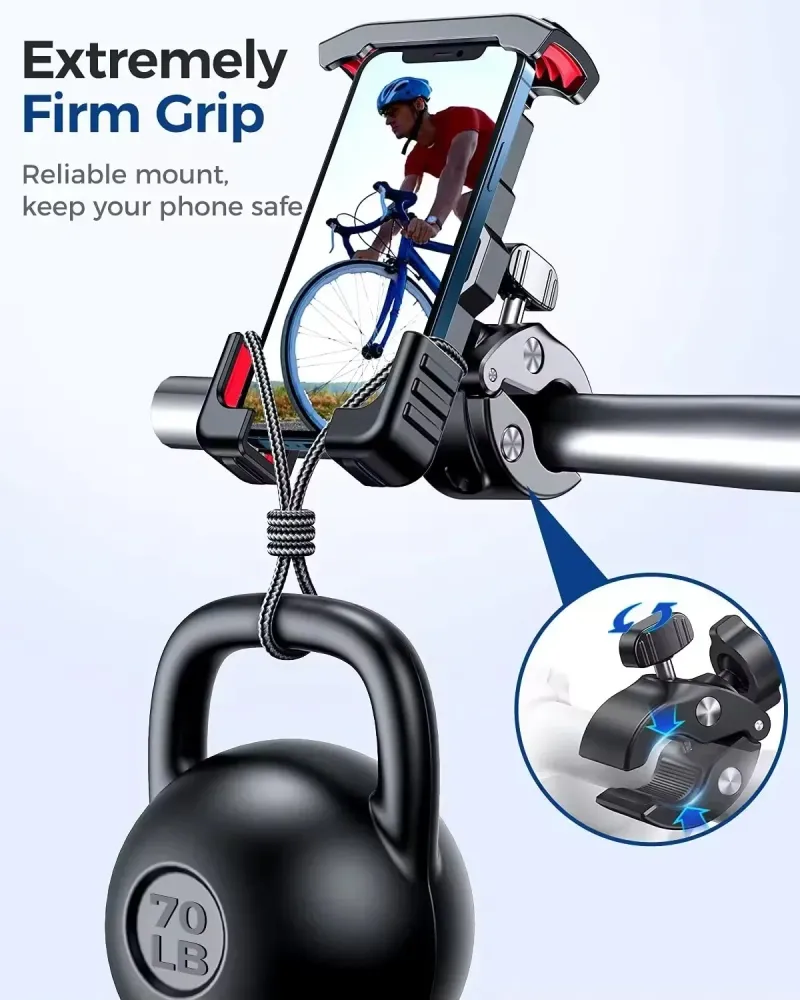 Robust Cykel Smartphoneholder med 360° Rotation
