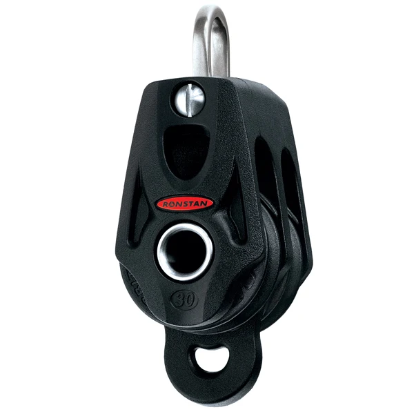 Ronstan, Orbit dobbeltblok med hundsvot, serie 30, 450 kg - 900 kg, 30 mm, 51 g