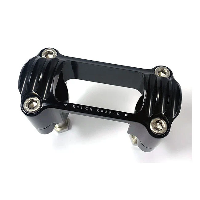 Rough Crafts 1,3" styrforhøjere sort til Harley